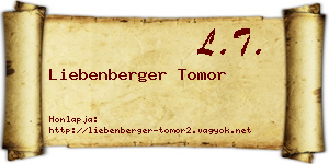 Liebenberger Tomor névjegykártya